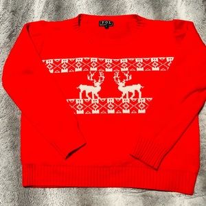 Pol Red Holiday Winter Sweater Lg